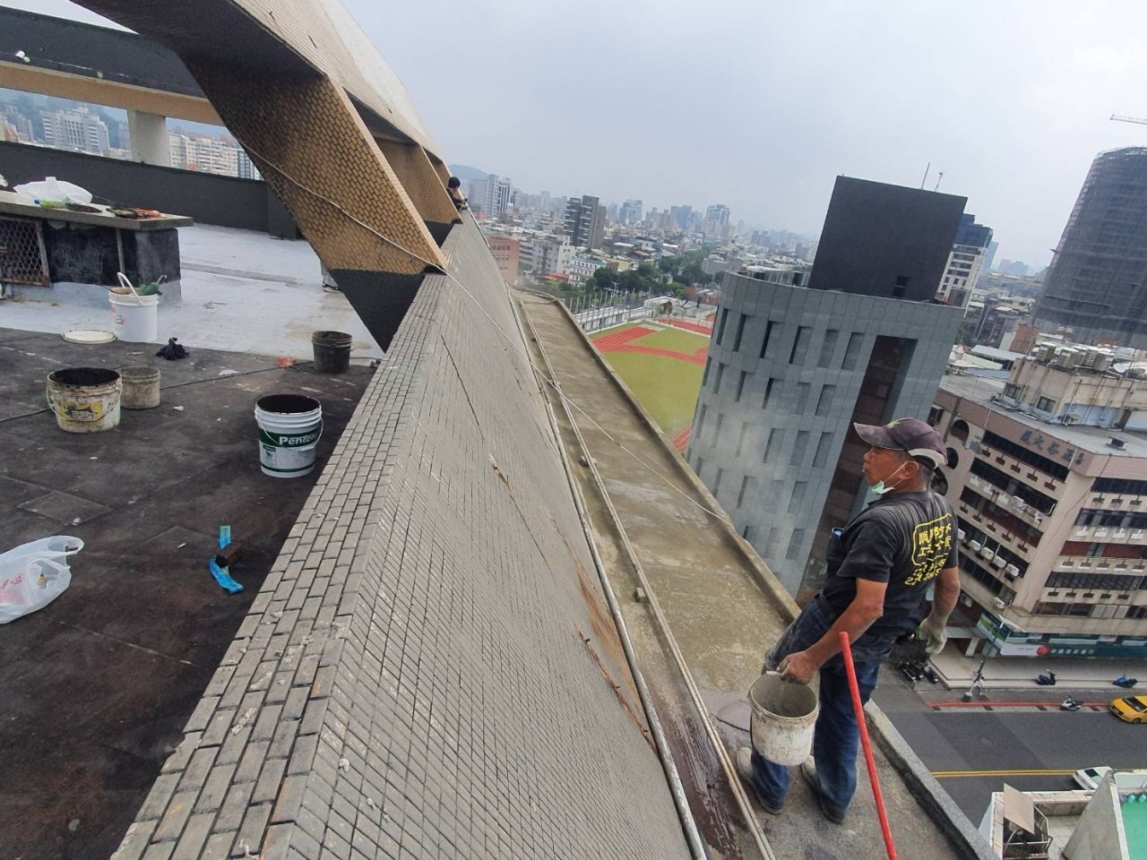 台北市士林區天母西路 屋頂防水